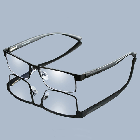 Handoer Men Titanium Alloy Reading Glasses Aspherical 12 Layer Coated Lenses Retro Business Hyperopia Prescription Eyeglasses ► Photo 1/6