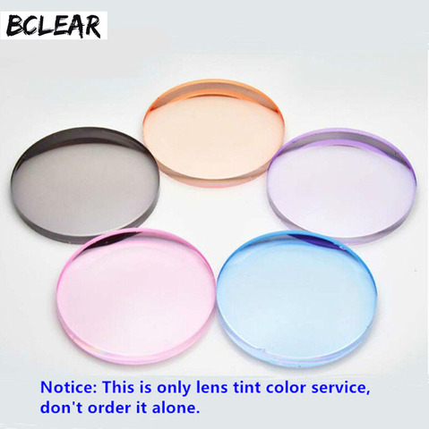 BCLEAR Lens Color Tint Service only, Don't order this service alone, contact with seller to buy prescription lenses products ► Photo 1/1