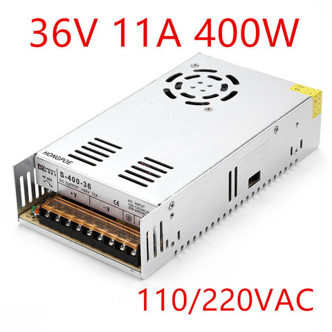 Best quality 36V 11A 400W Switching Power Supply Driver for CCTV camera LED Strip AC 100-240V Input to DC 36V ► Photo 1/5