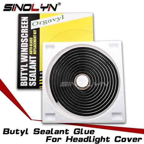 Sinolyn Headlight Sealant Black Snake Butyl Speaker Windscreen Adhesive Rubber Glue For Sealing Auto Headlamp Cover DIY Retrofit ► Photo 1/4