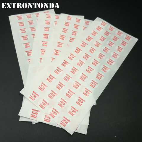 100pcs Tamper Proof Warranty VOID Label Sticker Small Round 12mm White Color With Red Printing WARRANTY VOID IF SEAL IS BROKEN ► Photo 1/1