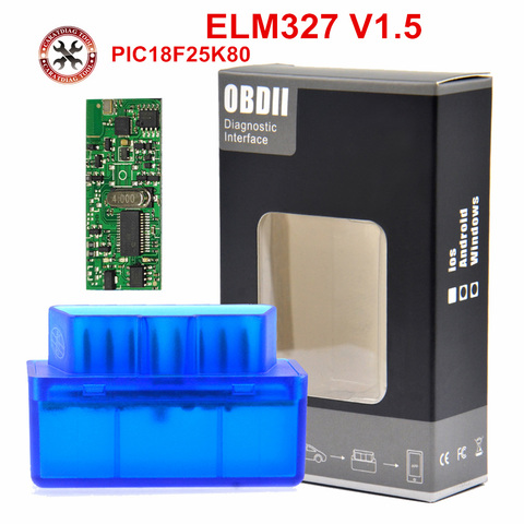 HOT!!!Really V1.5 Super MINI ELM327 Bluetooth Real PIC18F25K80 Version 1.5 OBD2/OBDII for Android Car Code Scanner Good Packing ► Photo 1/6