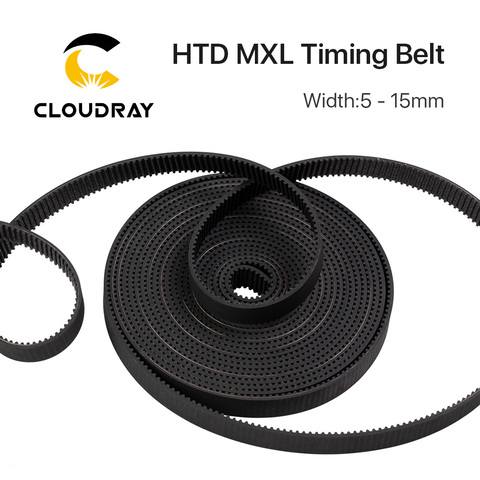 Cloudray MXL Open-Ended Timing Belt Transmission Belts Rubber Width 5mm For Fiber YAG Pully CO2 Laser Engraving Cutting Machine ► Photo 1/6