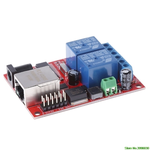 LAN Ethernet 2 Way Relay Board Delay Switch TCP/UDP Controller Module WEB Server  Great Value ► Photo 1/6