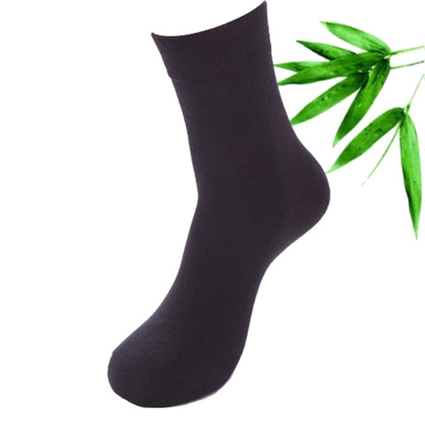 High Quality New Arrival Brand 5Pairs/lot Men Socks Cotton & Bamboo Fiber Classic Business Men's Socks Deodorant Dress Socks ► Photo 1/6