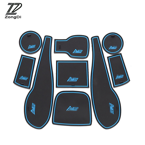 ZD 1set Car Non-Slip Interior Door cup cushion Mat stickers For Chevrolet Aveo captiva TRAX Accessories 2012 2013 2014 2015 2016 ► Photo 1/4