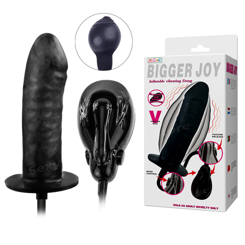 Newest Inflatable Black Big Dildo Realistic Anal Plug Vibrator(Max 10.6cm),Butt plug Anus Balls Sex Toys For Women Erotic Toys ► Photo 1/6
