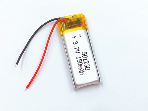 3.7V 150mAh 501230 Lithium Polymer Li-Po Rechargeable Battery For DIY Mp3 GPS bluetooth headphone headset ► Photo 1/2