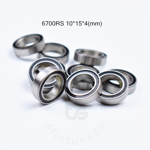 6700RS 10*15*4(mm) 10pieces free shipping bearing ABEC-5  61700 6700 63700 chrome steel bearing rubber seal bearing 61700 ► Photo 1/6