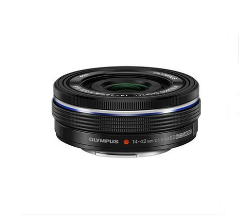 black Zoom lens 14-42mm F3.5-5.6 EZ 14-42 for Olympus EM10 EM5 EP5 EP3 EPL5 EPM2 for Panasonic DMC- GF2 GF3 GF5 GX1 GX7 G10 GH1 ► Photo 1/4