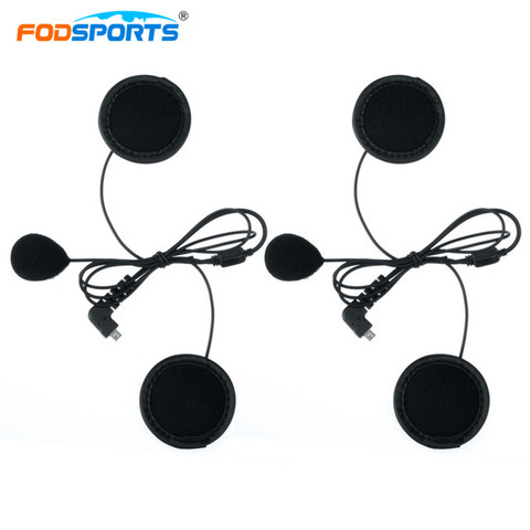 2 Pcs Fodsports BT-S2 BT-S3 Soft Tube Microphone Headphone Earphone Earpiece for Motorcycle Bluetooth Helmet Headset intercom ► Photo 1/3