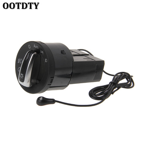 OOTDTY Auto Headlight Chrome Switch Plug For VW Polo Golf 4 Jetta MK4 Passat B5 Polo ► Photo 1/6