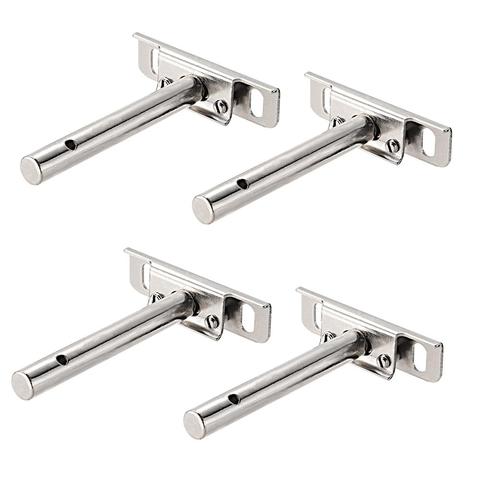 Uxcell 4pcs Invisible Floating Shelf Brackets Adjustable Blind Shelf Floating Support Brackets Concealed Mount for Home Wall DIY ► Photo 1/6