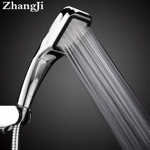 Zhang Ji Bathroom 300 Holes Hand Hold Rainfall Shower Head Water Saving Square ABS High Pressure Water Therapy Shower head ► Photo 1/6