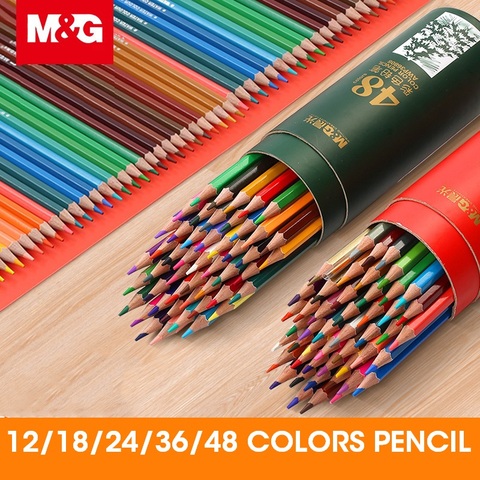 M&G 12/18/24/36/48 Colors Oil Color Pencil Set for drawing colouring  colores coloring Colour colored pencils pack school kids - Price history &  Review, AliExpress Seller - Andstal Stationery Store