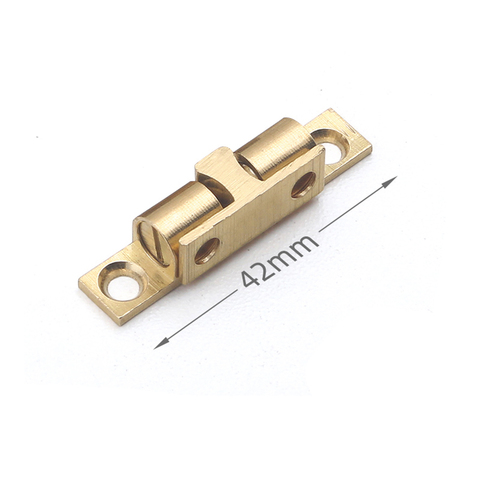 42mm Brass Adjustable Double Ball Tension Roller Catch Latch Hardware Fitting for Cabinet Closet Furniture Door with Screws ► Photo 1/6