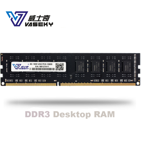 Vaseky 4GB 8GB 2GB  PC Memory RAM Memoria Module Computer Desktop PC3 12800 10600 DDR3 1333Mhz 1600Mhz 2g 4g 8g  16gb 1333 1600 ► Photo 1/6