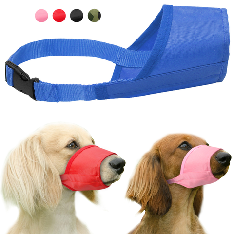 Dog Muzzle Bozal Perro Nylon Pet Mouth Mask Adjustable Anti Bark Bite Stop Chew Dog Muzzles For Small Large Dogs Pet Accessories ► Photo 1/6