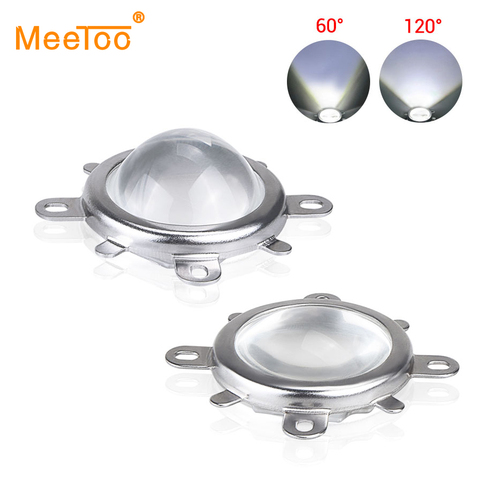 44mm LED Convex Lens Reflector Optical Glass 60 120 Degree Collimator Fixed Bracket For High Power COB LED Chip Lamp Shade Cover ► Photo 1/6