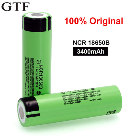 GTF 3.7V 18650 Battery NCR18650B Li-ion Rechargeable Battery 3400Mah 3.7V Cells For Panasonic Vape E-cigarette Flashlight Torch ► Photo 1/1