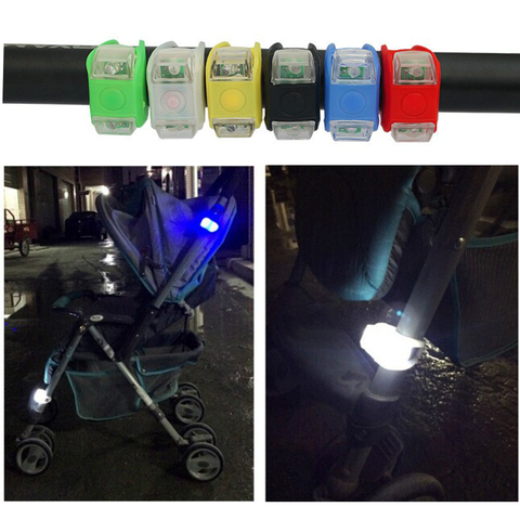 2PCS Baby Stroller Night Light Waterproof Silicone Caution lamp Outdoor Security Safety Alert LED Flash remind Caution Lamp ► Photo 1/6