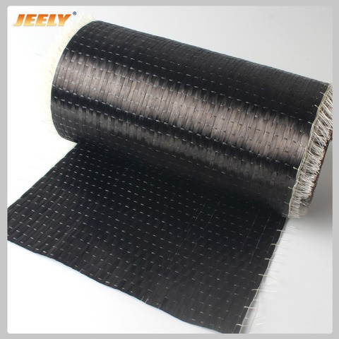 Carbon Fiber 12K Unidirectional Fabric 300g/m2,200g/m2 Carbon Yarn Woven Interlayer Reinforcement Cloth 0.2m width ► Photo 1/6