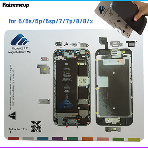Magnetic Screw Mat for iphone 6 6s 7 plus 7p 8 Work Guide Pad Professional Plate Repair Tools Mat for iphone 7 6s 6 plus Chart ► Photo 1/5