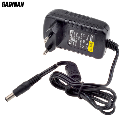 Gadinan 12V 2A AC 100V-240V Converter Adapter DC 12V 2A 2000mA Power Supply EU UK AU US Plug 5.5mm x 2.1mm for CCTV IP Camera ► Photo 1/6