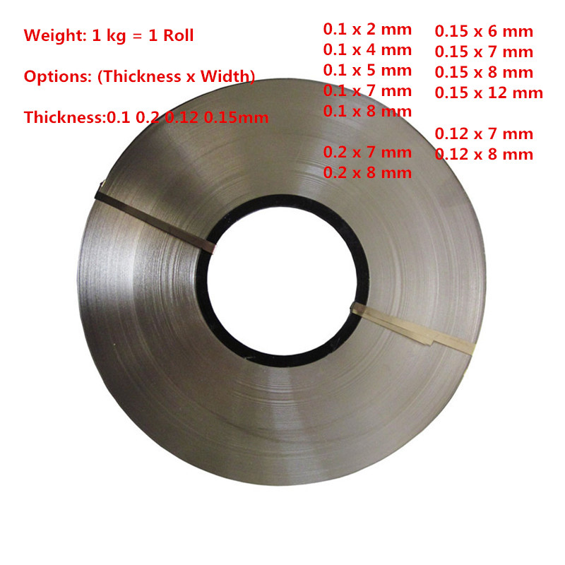 100pcs Nickel Plated Steel Strap Strip Sheet for battery spot weld 