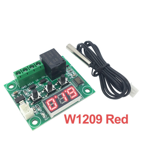W1209 DC 12V LED Digital Thermostat Temperature Control Thermometer Thermo Controller Switch Module + NTC Sensor ► Photo 1/6