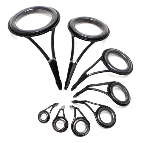 8 Size Fishing Rod Guide Tip Top Ring Circle Pole Repair Kit Set Fishing 8pcs APR07_17 ► Photo 1/1