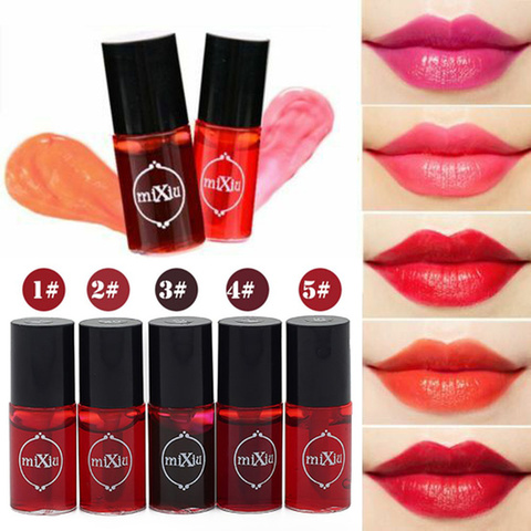 5 Colors Waterproof Long Lasting Lip Gloss Tube Red Pink Lip Tint Stain Makeup Liquid Lipstick Lipgloss Easy To Wear ► Photo 1/6