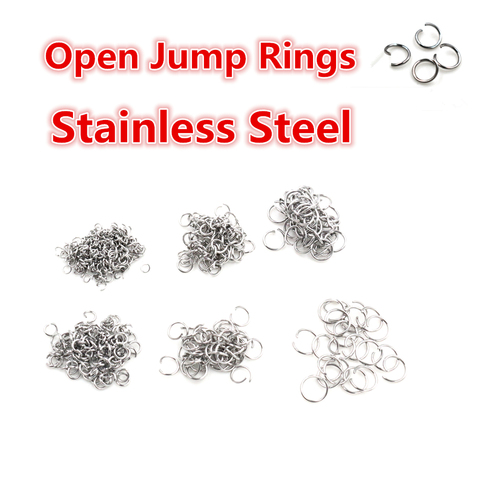 Open Jump Rings 200pcs/lot 3 4 5 6 7 8 mm Open JumpRings for DIY Jewelry Making Necklace Bracelet Findings Connector Supplies ► Photo 1/3