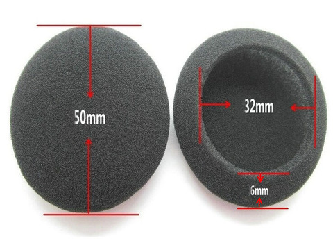2pcs/pair 5cm Foam Ear pads For headphones PC130 PC131 PX80 PX100 H500 Thicken Big Ear Pad Foam Earbud sponge CoverS Headphone ► Photo 1/6