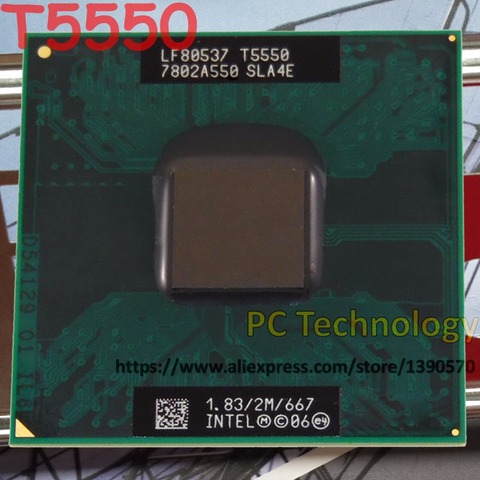 Original T5550 Intel Core 2 Duo Processor T5550 CPU SLA4E 1.83GHz/2M/667 35W 65nm free shipping ► Photo 1/1