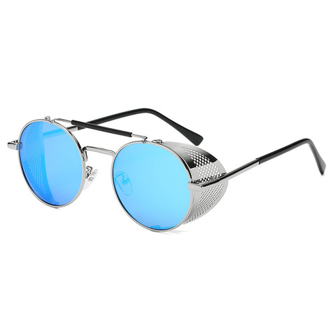Fashion Metal Round Steampunk Sunglasses Men Women Brand Design Vintage Sunglass High Quality UV400 Glasses Eyewear Shades ► Photo 1/6