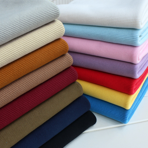 Cotton extra coarse rib elastic fabric 120*10cm clothing DIY for down jacket cuff cloth hem accessories Not pilling deforming ► Photo 1/5