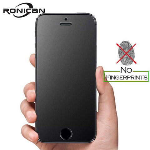 RONICAN frosted matte glass For iphone SE tempered glass 9h hardness Iphone 6 7 explosion-proof protective glass For iphone 5s 4 ► Photo 1/6