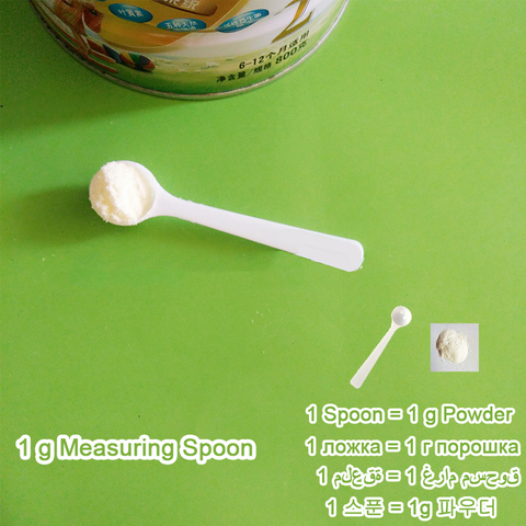 2 PCS Measuring Spoon White Drug Pesticide Safety Precise Selection 1 Spoon Is 1 g Powder ► Photo 1/5