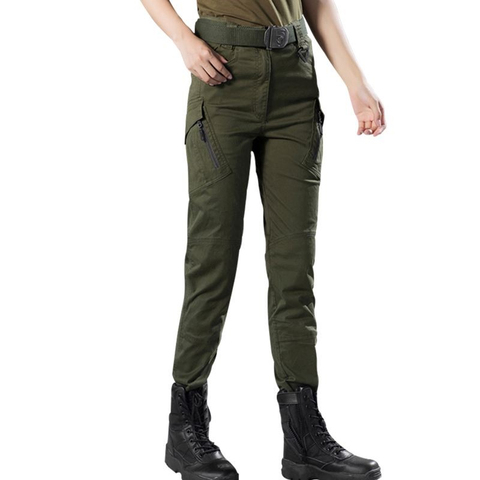 Outdoor Trekking Hiking Pants Women New Climbing Hunting Camping Pants Military Multi-pockets Fashion Slimming Tactical Trousers ► Photo 1/6