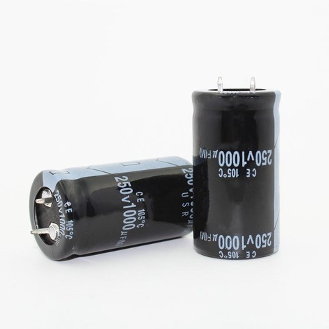 10PCS 1000UF 250V electrolytic capacitors  250V1000UF  25*45MM ► Photo 1/1