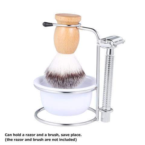 2 in 1 Men's Facial Shaving Kit Shaving Soap Bowl Male Beard Brush Holder Brush Cleaning Shaving Stand Fast Air Drying Tool ► Photo 1/1