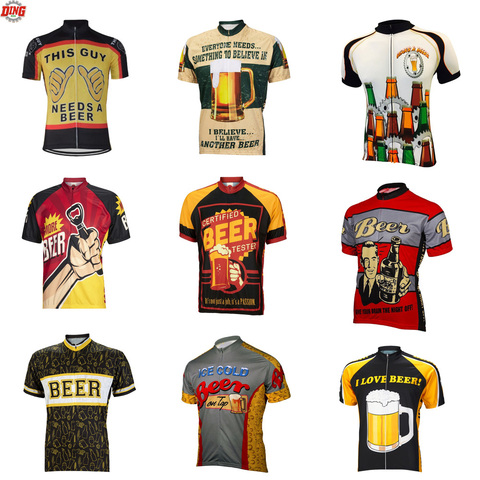 Men Beer cycling jerseys ropa ciclismo short sleeved Cycling clothing classic Bicycling clothes 10 Style Summer bike wear MTB ► Photo 1/6
