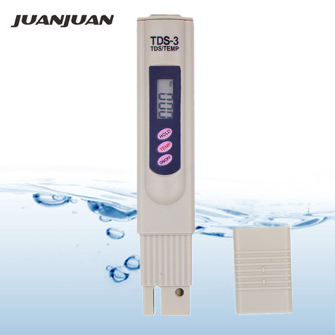 Digital LCD display Water Quality Purity Filter TDS Meter Tester 0-9999 PPM Temp Pen design for hydroponics aquariums 10%off ► Photo 1/6