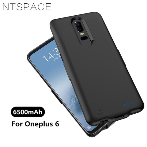 NTSPACE 6500mAh External Battery Charger Cases For Oneplus 6 6T Power Case Portable Power Bank Shockproof Battery Charging Case ► Photo 1/6