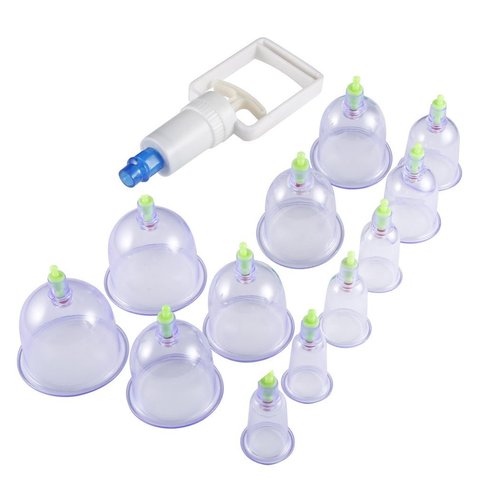 12pcs/set Chinese Health Care Medical Vacuum Body Cupping Therapy Cups Massage Body Relaxation Healthy Message Set Safe Relief ► Photo 1/1