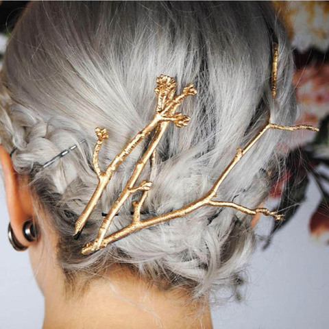 1PC Branch Leaves Hairpin Fashion Metal Antler Branch Alloy Barrettes Bobby  Hair Clips Pin Styling Tool Women Girls Gold/Silver - Price history &  Review | AliExpress Seller - Longpean Fashionable Store 