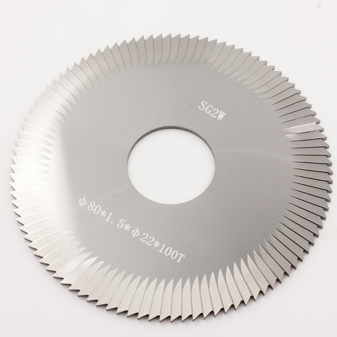 carbide 80x22x1.5mm side milling cutter SG2W carbide face milling cutter for SILCA key cutting machines cutting key ► Photo 1/1