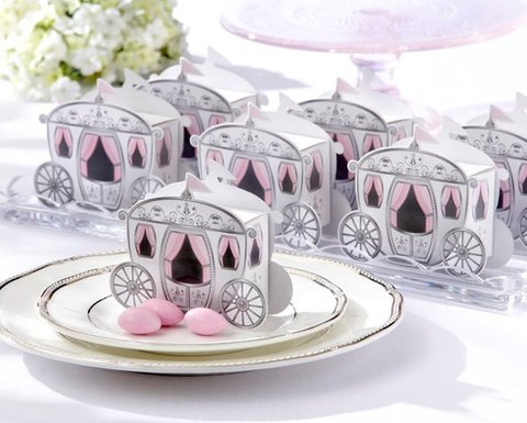 10pcs  Crown fairy tale pumpkin carriage wedding candy box marriage charm shower favor candy boxes wedding party gift hold bag ► Photo 1/6