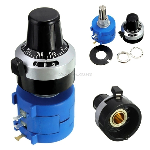 1Pc 10K Ohm 3590S-2-103L Potentiometer With 10 Turns Counting Dial Rotary Knob Electronic Components Dropship ► Photo 1/6